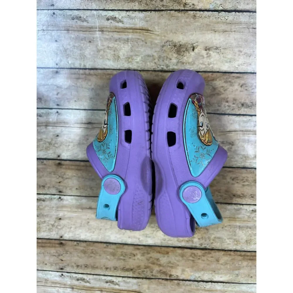 Crocs Disney Frozen Anna Elsa Toddler Girls Size 6/7